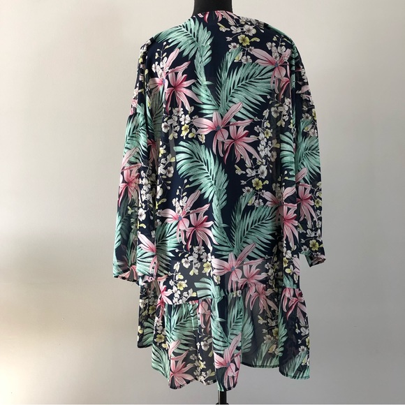 Women’s Charlie Paige Floral Cardigan cover up size L/XL - Picture 5 of 8